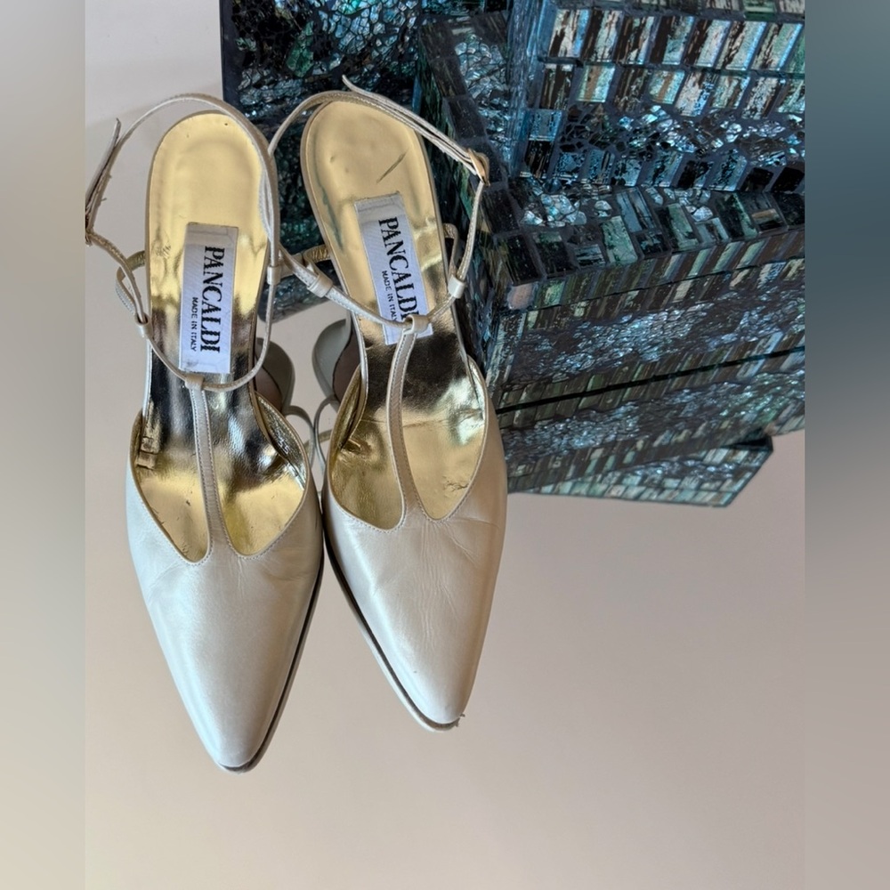 Pancaldi Women's Elegant Cream Heels